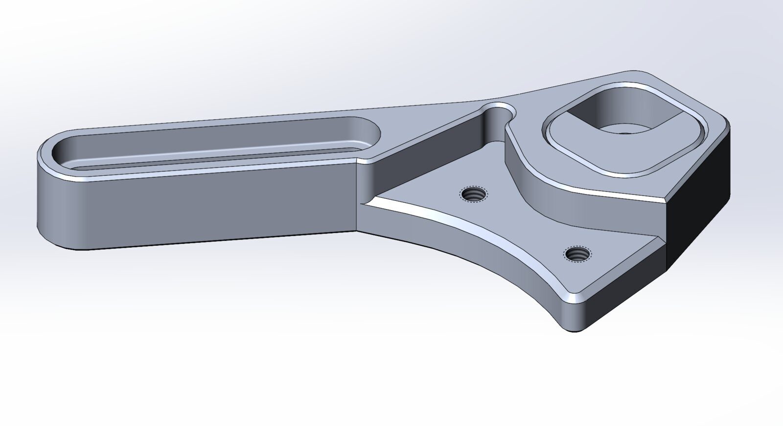 CAD model of the drive-side brake adapter